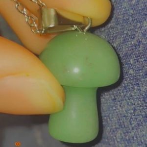 Mushroom stone necklaces